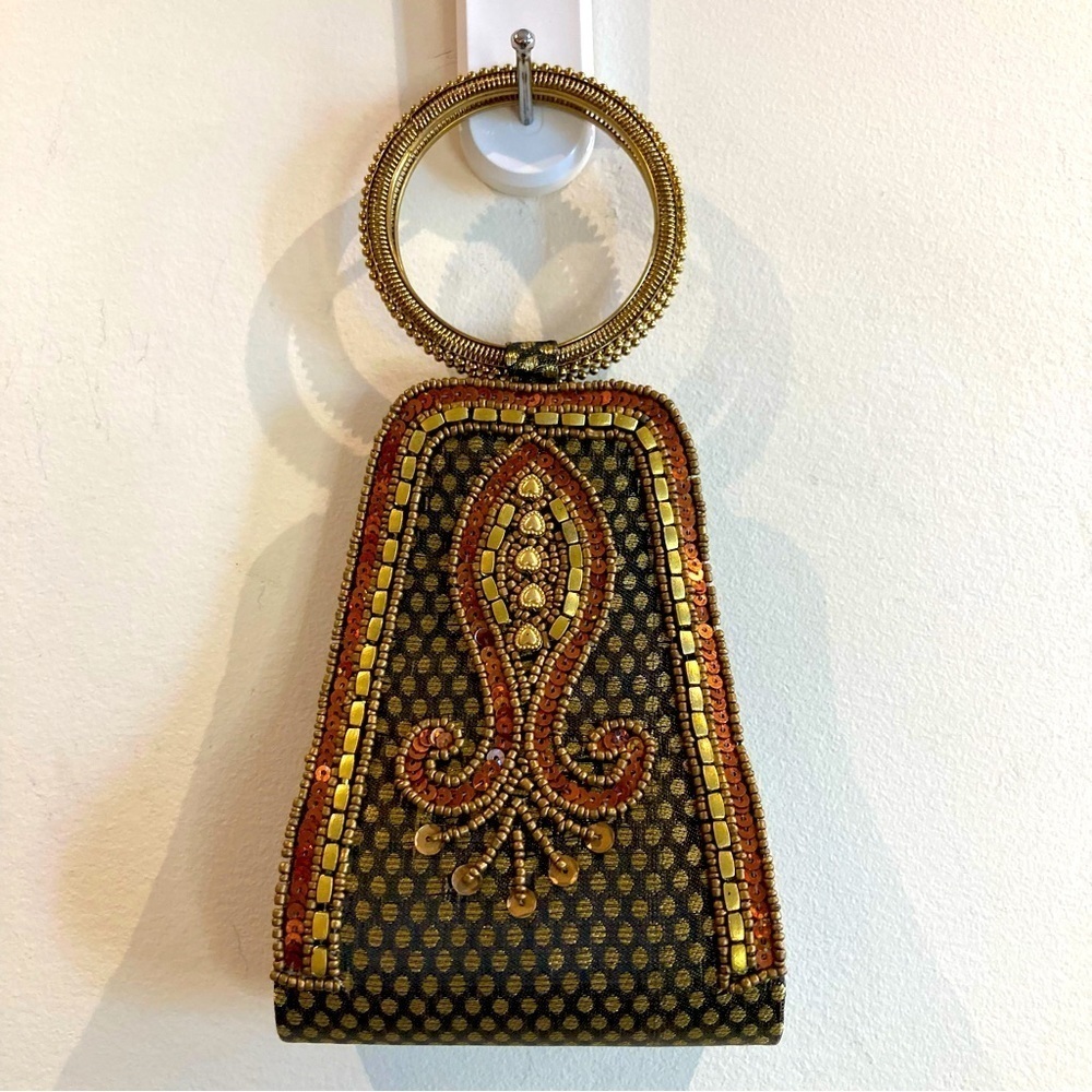 MINI Wristlet Bag Beaded and Sequin Evening Bag